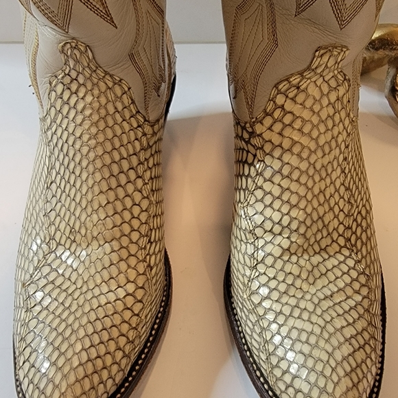 Dan Post Womens tan leather boots size 6.5M - Picture 5 of 12